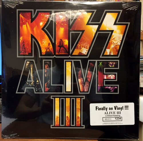 KISS – ALIVE III – DOUBLE LP – GATEFOLD WHITE VINYL – Feed Your Head!