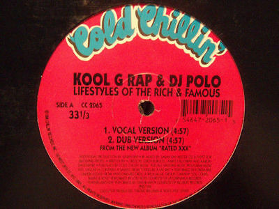 KOOL G RAP & DJ POLO – LIFESTYLES OF THE RICH & FAMOUS – 12″ MAXI
