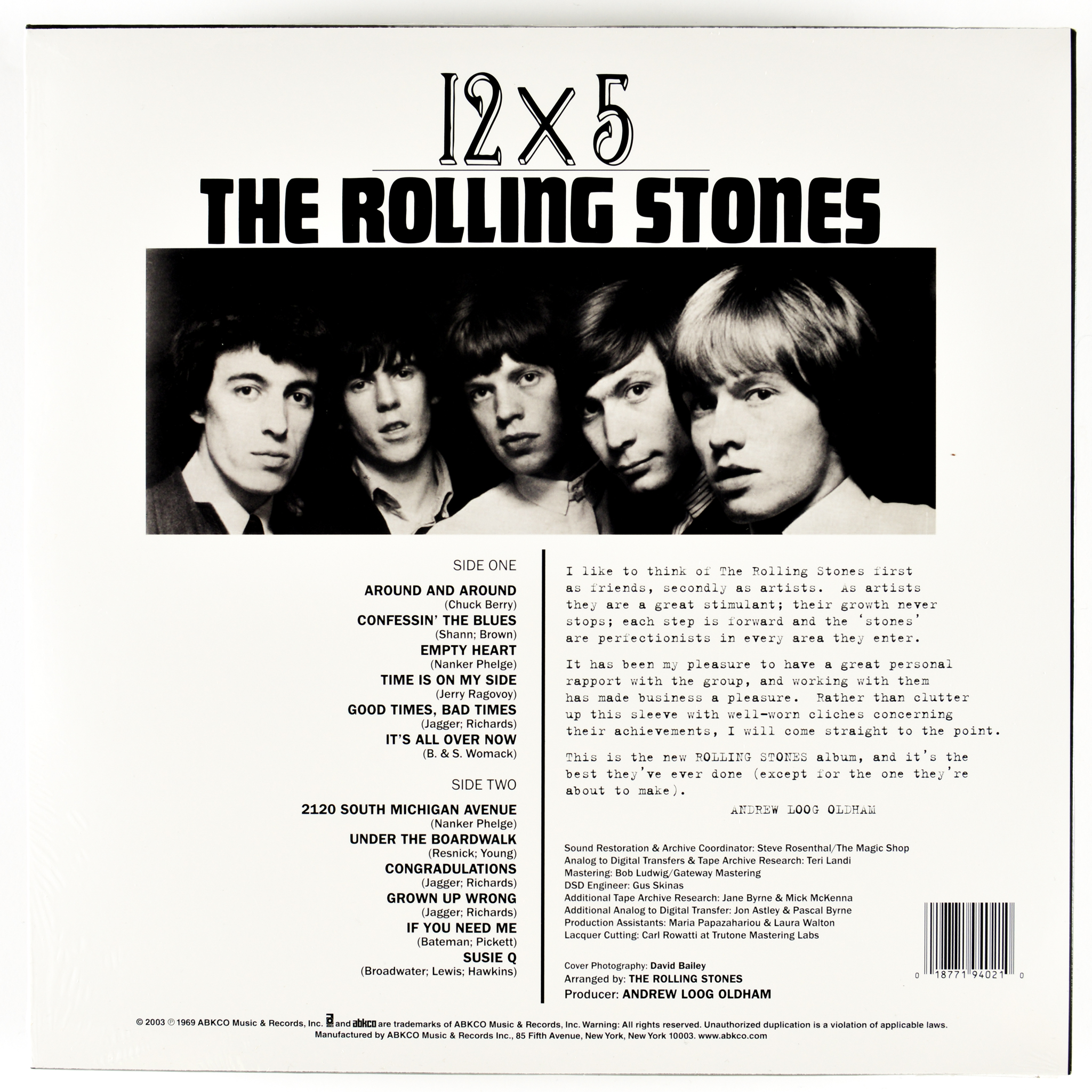 Rolling Stones 12 X 5 Get Hip Recordings