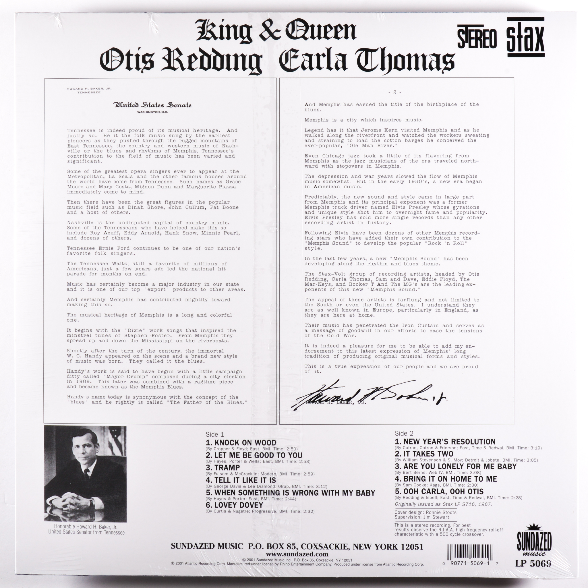 REDDING, OTIS & CARLA THOMAS – KING & QUEEN – 180-GRAM – Get Hip ...