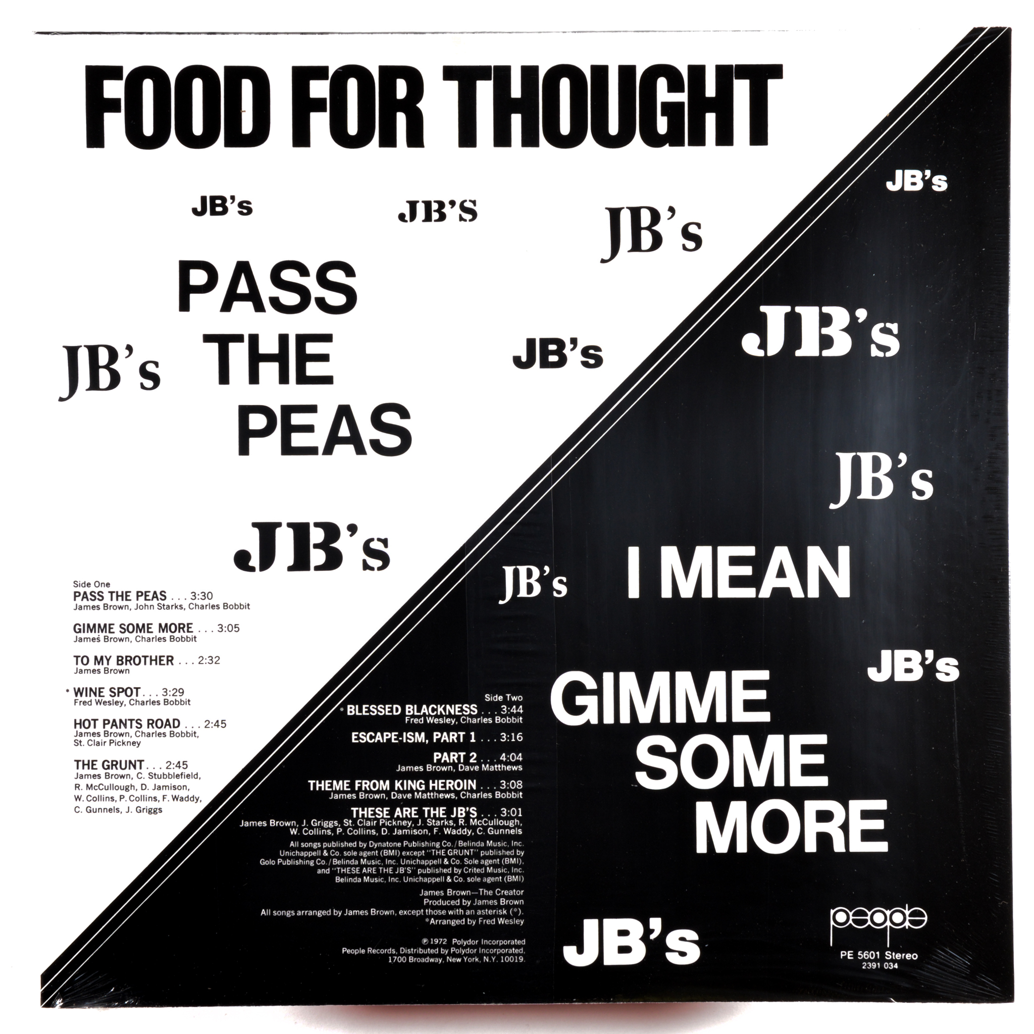 J.B.'s – FOOD FOR THOUGHT – 180-GRAM – Get Hip Recordings!