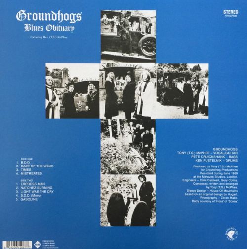 GROUNDHOGS – BLUES OBITUARY – COLOR VINYL / 50TH ANNIVERSARY – Get Hip