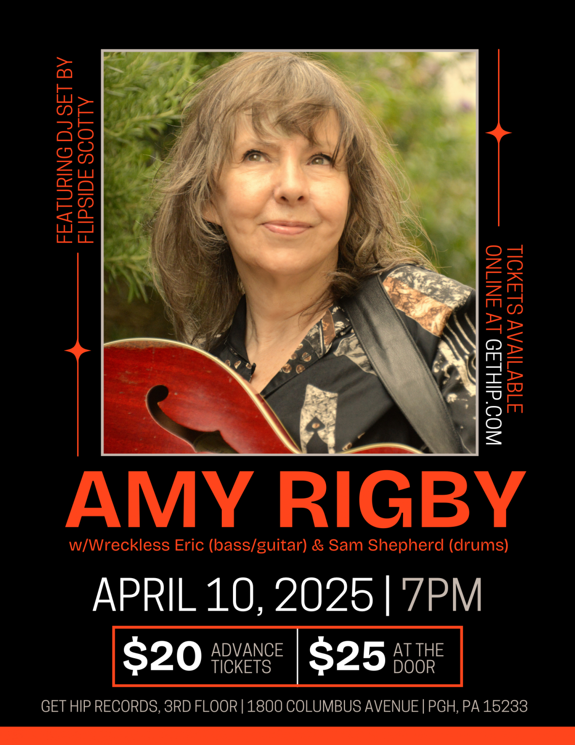 Amy Rigby @ Get Hip! // April 10, 2025 – Get Hip Recordings!